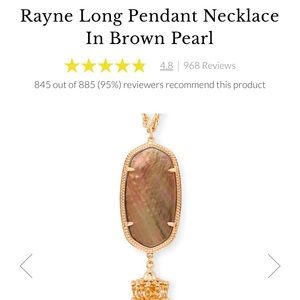 Kendra Scott Rayne Necklace in Brown Pearl